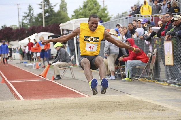 Bellevue Wolverines senior Tyson Penn turned in a performance for the ages at the Class 3A state track meet from May 26 through May 28 at Mount Tahoma High School in Tacoma.   Penn earned first place in the long jump with a leap of 24 feet