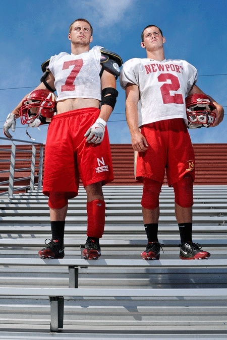 Newport captains Alex Kairis (left) and Ross Quarre hope to help the team improve from last year's 4-5 record.