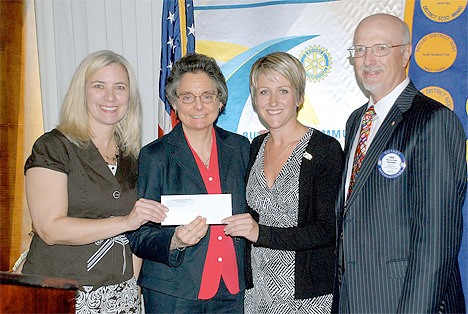 The Bellevue Rotary Club presented a check for $100