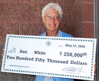 Ann White of Bellevue won $250