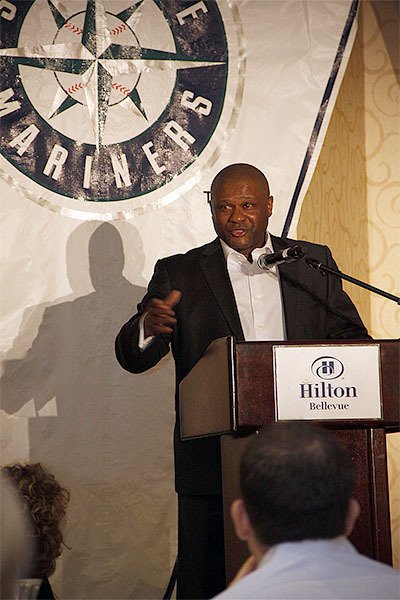 Seattle Mariners’ manager Lloyd McClendon speaks before hundreds at the 22nd annual Friends Breakfast of Champions held at Bellevue Hilton on Nov. 21. The major league skipper said the Boys & Girls Club helped shaped the man he is today.