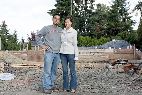 David and Millie Huang have started a year-long project to build their home in Bellevue’s Greenwich Crest neighborhood using sustainable products.