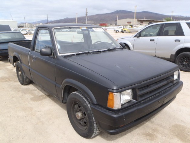 Bellevue police seek a black 1984 Mazda B2000 similar to the vehicle pictured