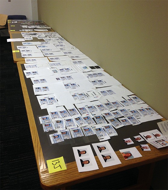 Bellevue police discovered hundreds of forged documents in an area condo in July after responding to a report of stolen road signs.
