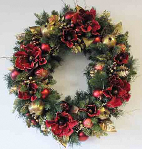 The holiday wreaths are on sale for $40 at Hopelink on Saturday