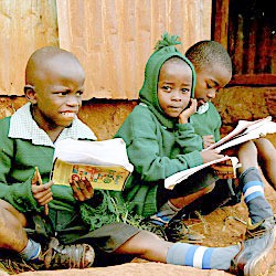 Children at the Hamomi Children's Center in Nairobi