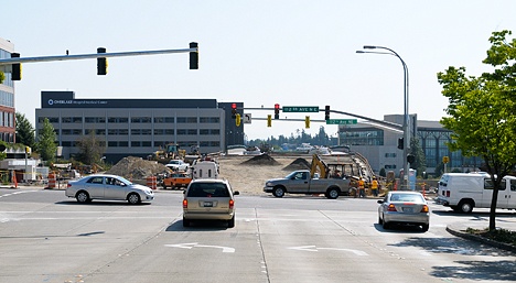 The busy stretch of downtown roadway along 112th Avenue Northeast from Northeast Eighth through the intersection at Northeast 10th Street will be closed until 6 a.m. on Aug. 17.