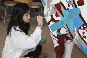 Bellevue High School junior Yeonsoo Kim is one of nine national finalists selected to win the 'moola' for Safeway’s Lucerne “Art of Dairy” contest. The Grand Prize is $30