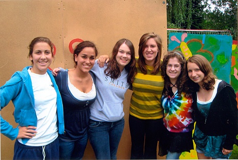 Teens (from left) Kaitlyn Jackson