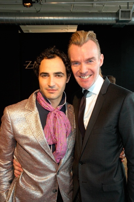 Fashion designer Zac Posen (left) and Ken Downing (right)