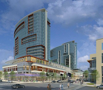 This is artist's rendering shows what a redesigned Bellevue Square Mall expansion is proposed to look like.