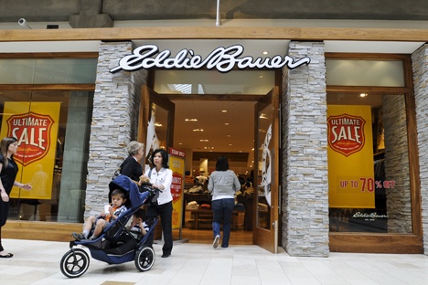 Eddie Bauer has completed the sale of its assets to Golden Gate Capital of San Francisco.