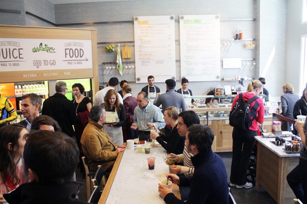 Health food fans from across the region packed Evolution Fresh