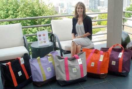 Kea Rensch of Bellevue launched her new line of urban-hip bags called Merin Design Totes.