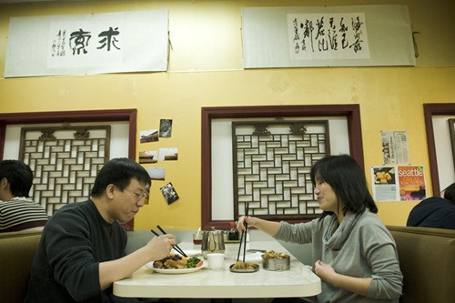 Patrons eat at one of the Eastside many high-quality Southeast/East Asian restaurants