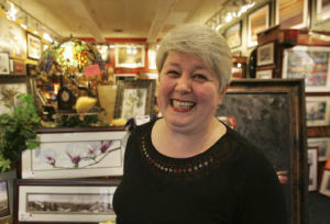 Svetlana Metodieva stands in her store