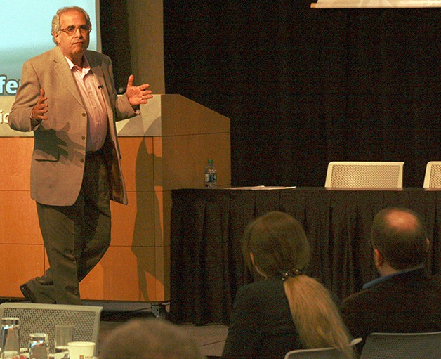 Pollster John Zogby at the June 20 Eastside Leadership Conference.