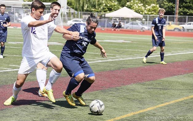 The Interlake Saints boys soccer team captured a 1-0 victory against the Garfield Bulldogs in the Class 3A state championship game on May 30 at Sparks Stadium in downtown Puyallup. Jason Rodriguez