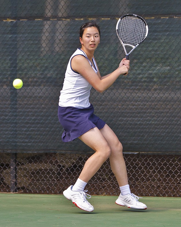 Rixing Xu won every match she played in 2013 for Bellevue College