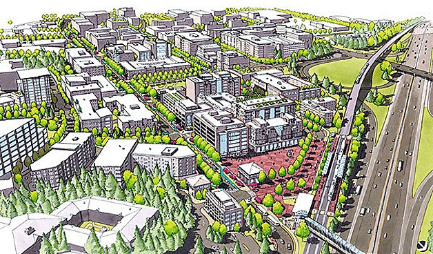 The Redmond City Council approved a development plan last month for a 28-acre site in the Overlake area. The site is owned by Group Health Cooperative and will feature both business and residential buildings.