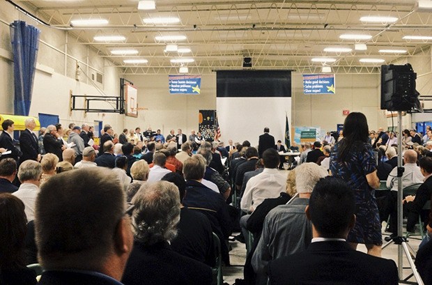 More than 300 people filled Stevenson Elementary on Tuesday night to share their comments on a much needed transportation package in Washington state. The meeting was the first of nine set for this month and next.