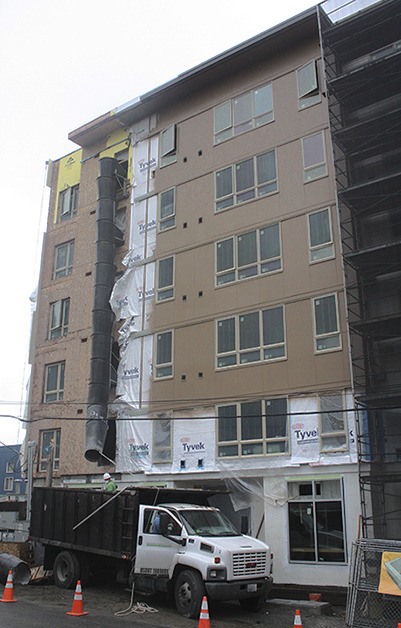 Construction of the 57-unit affordable housing apartment building in downtown Bellevue by the Low Income Housing Institute is expected to be completed in March