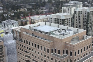 Kemper Development has applied for a conditional-use permit to operate a helistop on the Bank of America Building