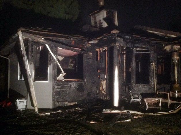 This Newport Shores home in Bellevue was decimated by a fire that erupted Thursday (Dec. 19) causing more than $300