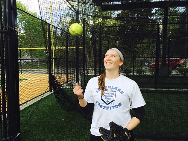 Interlake Saints senior pitcher Shaefer Davis completed a perfect game on the softball field against the Bellevue Wolverines on April 4. The Saints defeated the Wolverines 10-0.