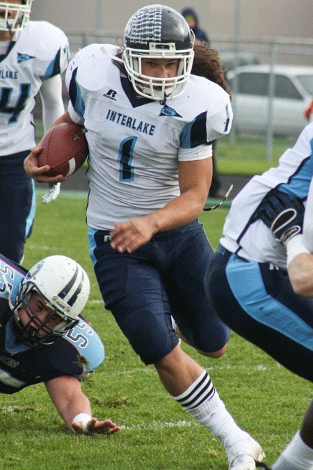 Interlake's Brett Kirschner led all rushers with 161 yards on the ground in Saturday's loss to Mark Morris