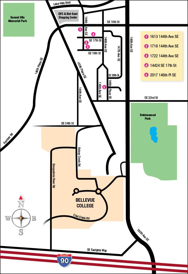 Map shows house locations in Spiritwood that have neighbors concerned.