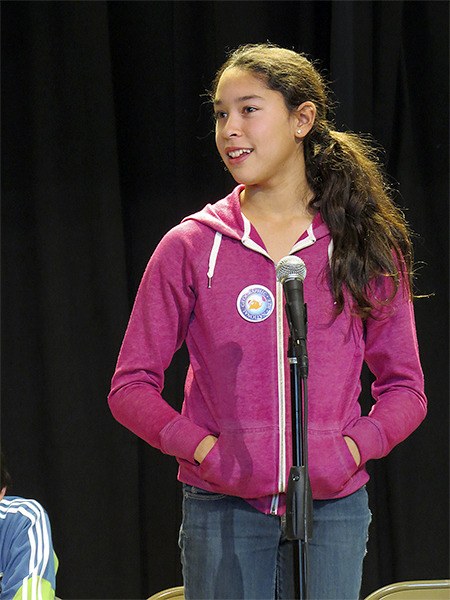 Eliana Blachman answers the questions that sends her to compete in the state level of the National Geographic State Bee.
