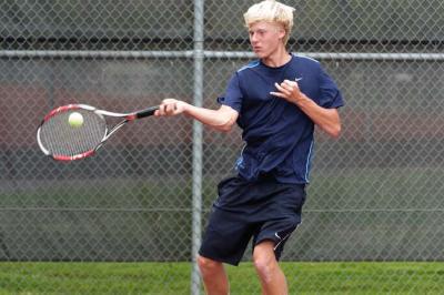 George Fox freshman Chris Lilley went 5-2 at regionals in singles and doubles.