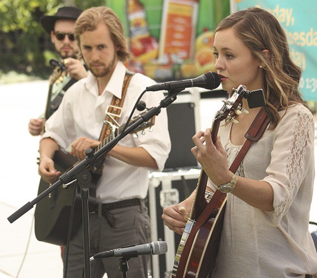 Dream folk band The Sky Colony performed in City Center Plaza Tuesday. They are