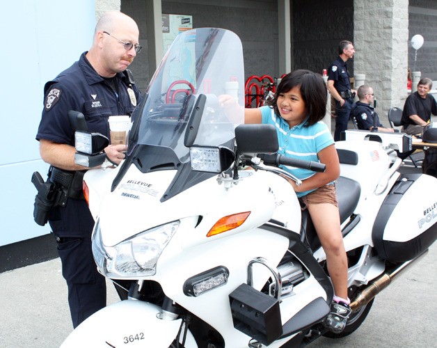 Residents of all ages were excited to see some of the Bellevue Police Department's best equipment at National Night Out Tuesday.