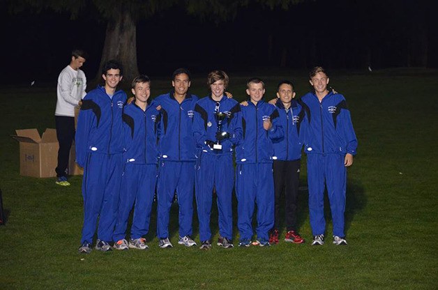 The Interlake Saints boys Cross Country team