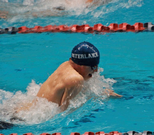 Alex Rockwell was one of two Saints to win individual titles at the Class 2A swim and dive state championships.