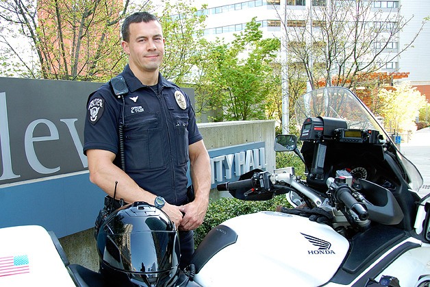 Bellevue Police Officer Seth Tyler's sharp observation resulted in two burglary arrests within days of each other.