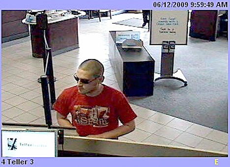 Sheriff's Office officials say this man has robbed the same Chase branch in Kingsgate four times.
