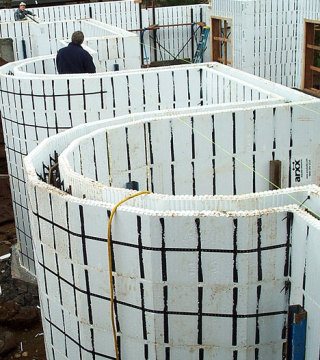 Insulated concrete forms provide more thermal insulation