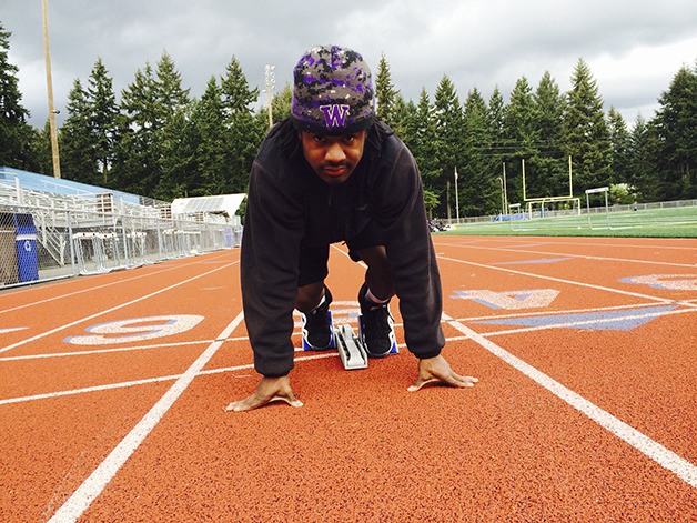 Interlake Saints senior De'Jhion Parrish is dominating in his first season of competing in high school track and field.