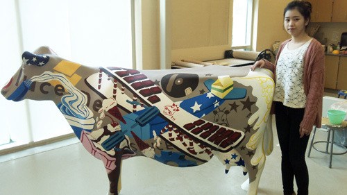 Bellevue High School junior Yeonsoo Kim's project 'Red
