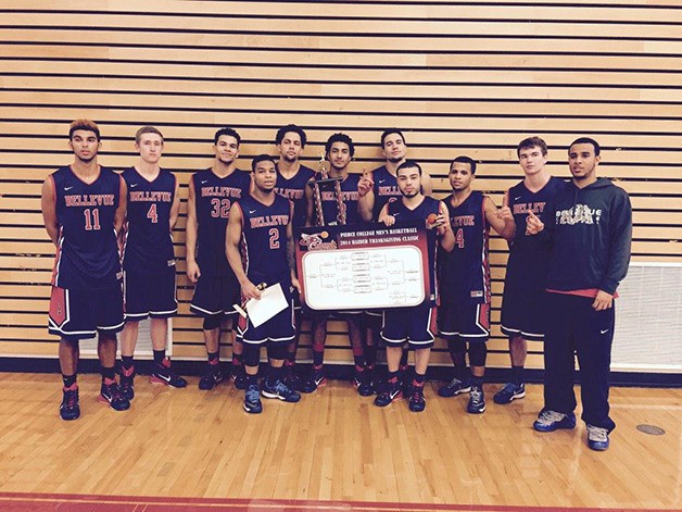The Bellevue College Bulldogs men's basketball team won the Pierce College men's basketball 2014 Raider Thanksgiving Classic on Nov. 30 in Lakewood. The Bulldogs captured victories against Green River