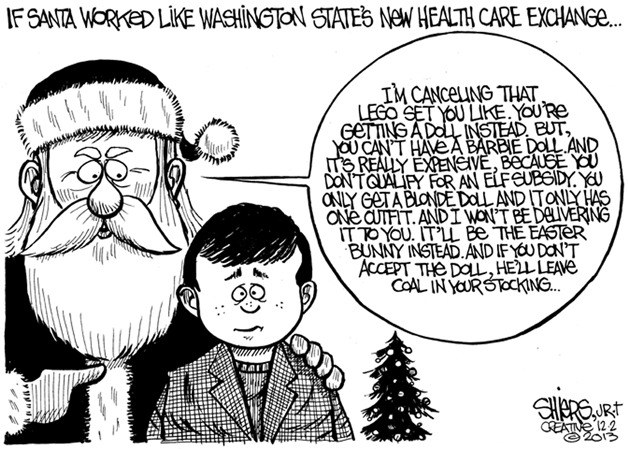 If Santa worked like Washington state's new health care coverage.