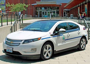 A Chevrolet Volt electric car now is part of the City of Bellevuer's vehicle fleet.