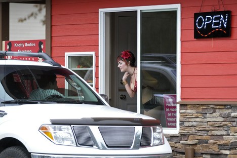 The Knotty Bodies espresso stand opened with a drive-through in November