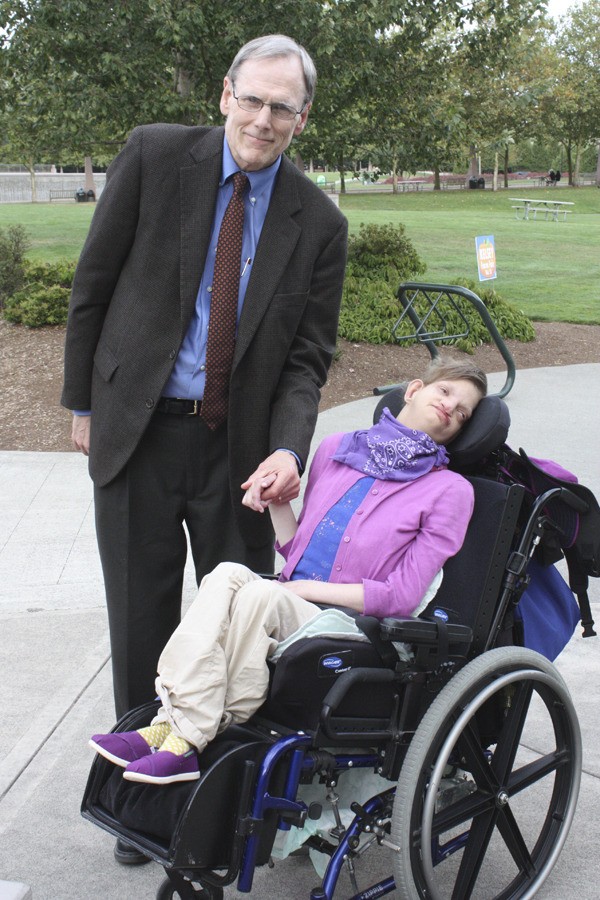 Bill Ptacek and his daughter