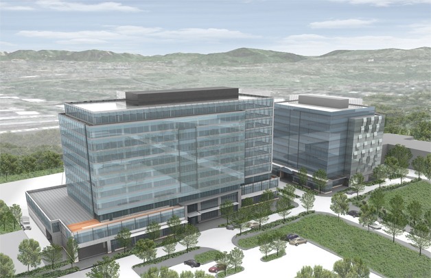 These office buildings will serve as the gateway to the first phase of the Spring District.