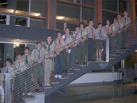 Scouts in photo from left: Chase Jones