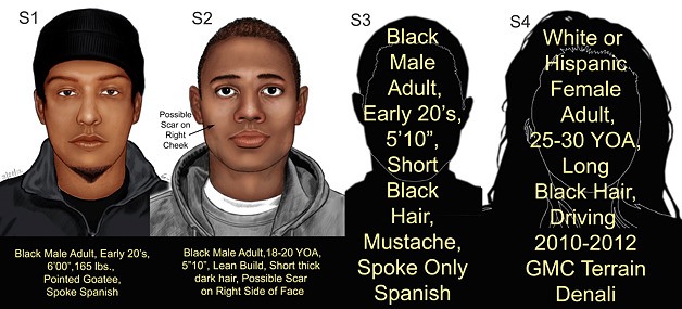 Description of suspects in a Bellevue and Renton burglary/robbery